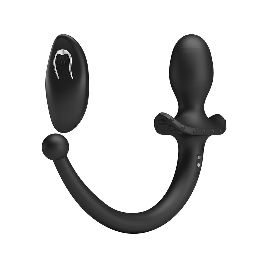 MR PLAY - WIRELESS REMOTE CONTROL ANAL AND PERINEUM VIBRATOR BLACK